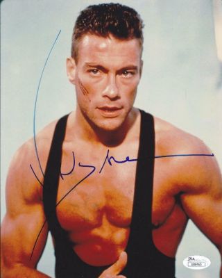 Jean - Claude Van Damme Signed 8x10 Glossy Color Photo Jsa U88465
