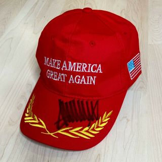 President Donald J.  Trump Signed Red Maga Hat Auto Will Pass Psa Potus 2016