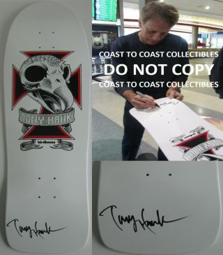Tony Hawk Signed Birdhouse Skateboard Deck Autographed Exact Proof