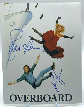 Kurt Russell & Goldie Hawn Overboard Signed 11x14 Photo Acoa Certified