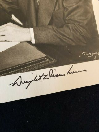 Vintage Dwight Eisenhower signed B&W 8x10 photo 1 3