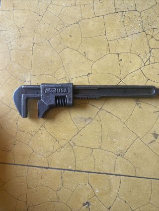 Vintage Script Ford Usa 9 1/4 " Adjustable Monkey Pipe Wrench M
