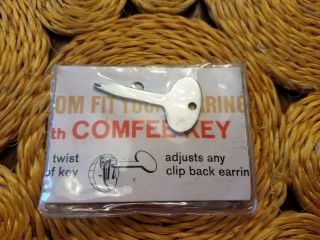Vintage Comfee Key For Clip On Earring Adjusting 2