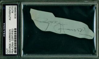 The Beatles / George Harrison / Autograph & Collectibles / Psa / Dna