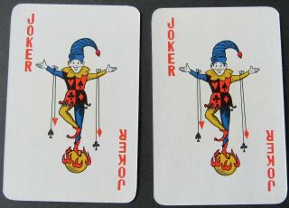 Jokers 2 Vintage Single Swap Playing Cards Pair Alaska Polar Bear On Back