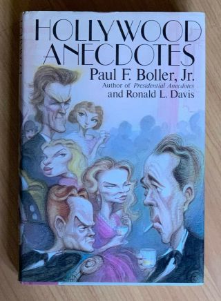 Lucille Ball & Signed By Lucy Personally Owned Book " Hollywood Anecdotes " Rare