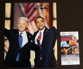 Jsa Certified Joe Biden Signed Autographed - 8x10 Photo W/ Barack Obama