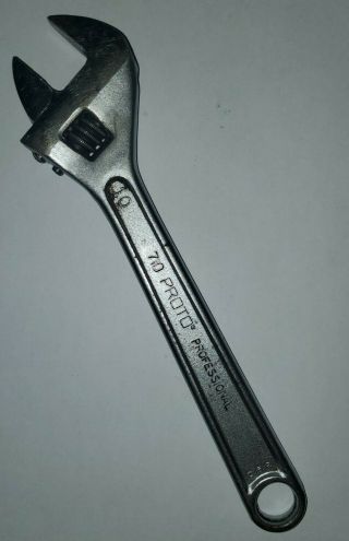 Proto 710 10 " Adjustable Wrench.  Made In Usa.