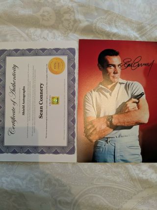 Sean Connery Hand Signed 8x12 Photo Autograph,  James Bond,  007 Authenticity