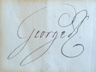 King George III signature 2