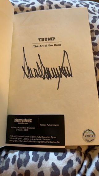 Donald Trump Autographed Signed Book With