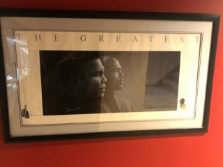 Muhammad Ali & Michael Jordan " The Greatest " Signed Poster