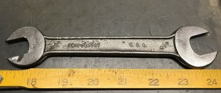Vintage Bridgeport 5/8” X 3/4” / 16mm X 19mm Double Open End Wrench Cool