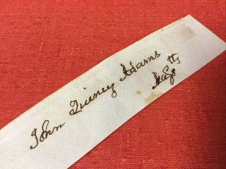 John Quincy Adams Hand Signed Autograph - 6th United States President 3