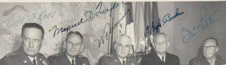 JOINT CHIEFS OF STAFF.  Signed Photograph of the Joint Chiefs of Staff 1957 - 1959 2
