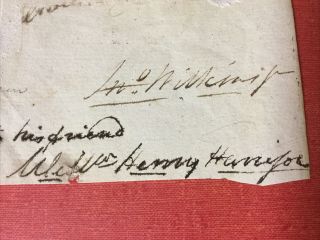 William Henry Harrison Hand Signed Autograph - 9th United States President 2