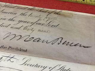 Martin Van Buren Hand Signed Autograph - 8th United States President 2