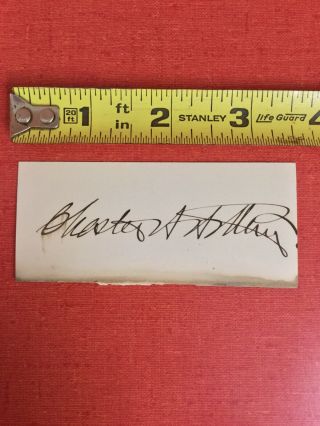 Chester A.  Arthur Hand Signed Autograph - 21st United States President