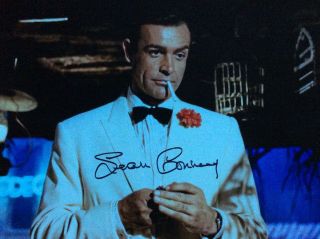 Sean Connery Roger Moore Signed Photos 8 - 10 James Bond Legend
