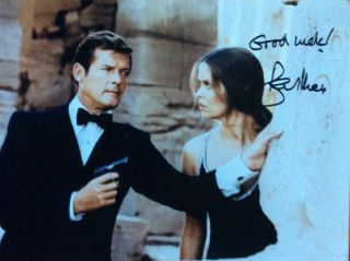 SEAN CONNERY ROGER MOORE SIGNED PHOTOS 8 - 10 JAMES BOND LEGEND 2