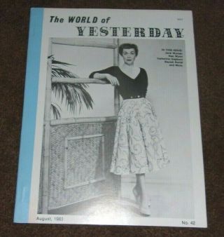 Jane Wyman,  Nan Wynn,  Hepburn,  Beulah Bondi,  World Of Yesterday,  Fanzine,  Pulps,  Love