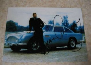 Sean Connery Signed Photo 007 James Bond Aston Martin