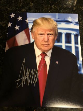 45th President Donald Trump Signed 8x10 Photo.  Maga