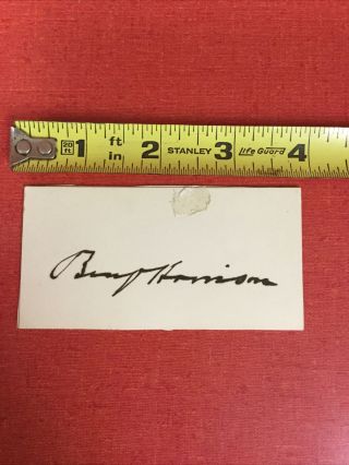 Benjamin Harrison Hand Signed Autograph - 23rd United States President