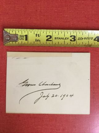 Grover Cleveland Hand Signed Autograph - 22nd & 24th United States President