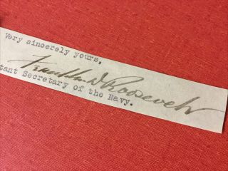 Franklin Delano Roosevelt Hand Signed Autograph - 32nd United States President 2