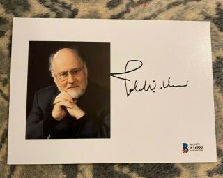 John Williams Signed Autographed 5x7 Photo Beckett Bas Star Wars Composer