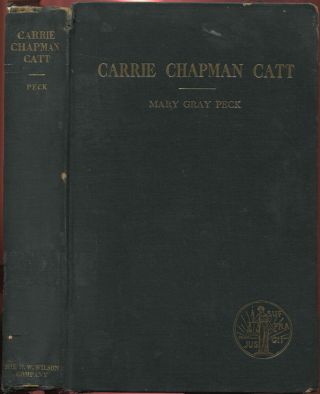 Signed Suffragette Carrie Chapman Catt Biography 1944