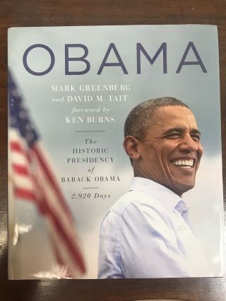 President Barack Obama Signed Autographed " Obama " Book Greenberg & Tait Lia