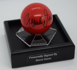 Steve Davis Signed Autograph Snooker Ball Display Case Sport AFTAL 2