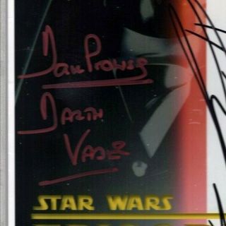 JAMES EARL JONES CHRISTENSEN & PROWSE Signed Star Wars 8x10 Photo BAS Slabbed 2