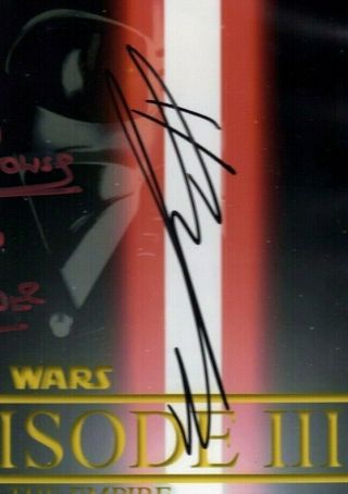JAMES EARL JONES CHRISTENSEN & PROWSE Signed Star Wars 8x10 Photo BAS Slabbed 3