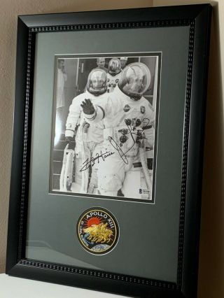 James Jim Lovell Fred Haise Apollo 13 Signed Photo Astronauts Autographed W/bas
