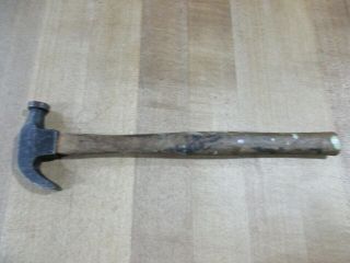 Vintage Small Tack Claw Hammer.  With Wood Handle (sh)