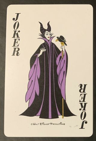 Swap Playing Cards 1 Japanese 80’s Disney Mickey Mouse Maleficent Joker /jokers