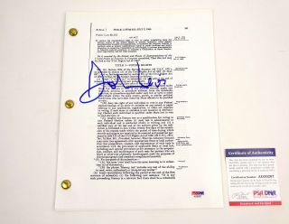 John Lewis Selma March Signed Autograph Civil Rights Voting Act Psa/dna
