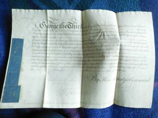 King George Iii Signed Document By The King In 1787
