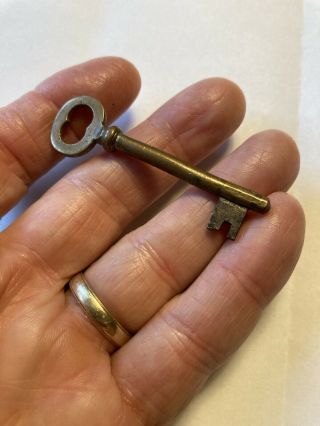 Late 1800s Early 1900s Brass Key 2 - 1/8” Length
