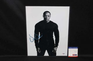 Dr.  Dre Signed 11x14 Photograph Psa Dna Pc1547