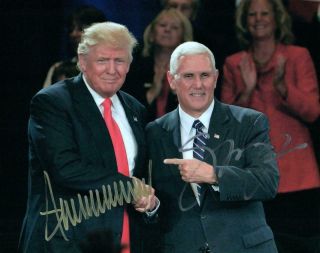 Mike Pence Donald Trump 8x10 Signed Photo Autographed Picture Includes