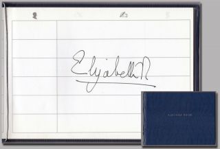 Elizabeth Ii. ,  Queen (1926) – In Person Signature In A Visitors Book