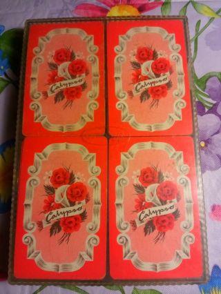 Calypso 4 Pack Of Vintage Playing Cards