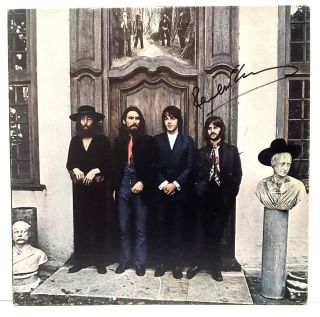 Paul Mccartney Signed Autographed The Beatles " Hey Jude " Album W/ Vinyl Psa/dna