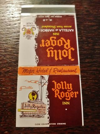 Vintage Matchcover: Jolly Roger Inn,  Disneyland,  Anaheim,  Ca Ss