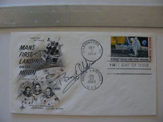 Authentic Buzz Aldrin Hand - Signed/autographed Cover Fdc Apollo 11 Astronaut Nasa