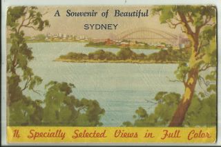 Australia Postcard View Folder - Sydney,  Nsw - 1940 